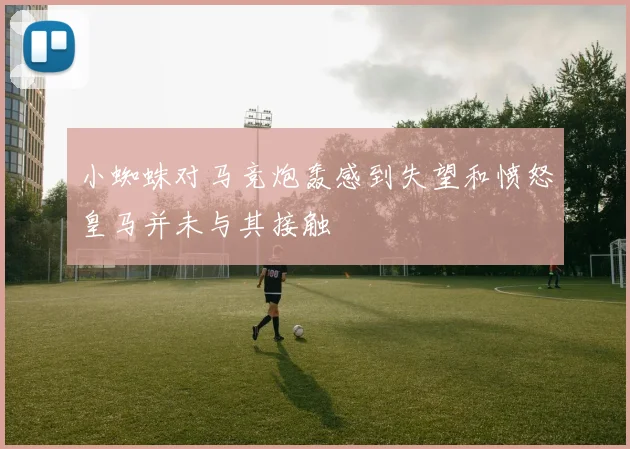 小蜘蛛对马竞炮轰感到失望和愤怒皇马并未与其接触